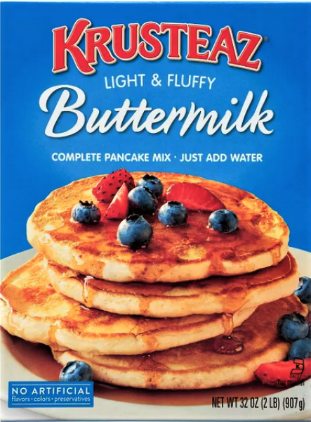 KRUSTEAZ Light & Fluffy 'Buttermilk' Complete Pancake Mix Backmischung 907gr